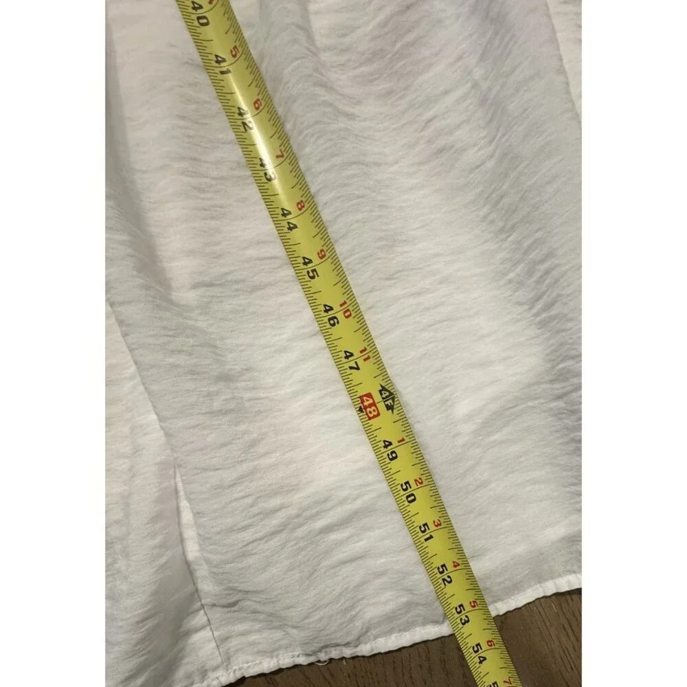 Abercrombie & Fitch XL Tiered Maxi Dress Cut Out White Pockets Lined Graduation